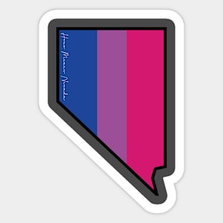 Nevada Bisexual Pride Flag Sticker